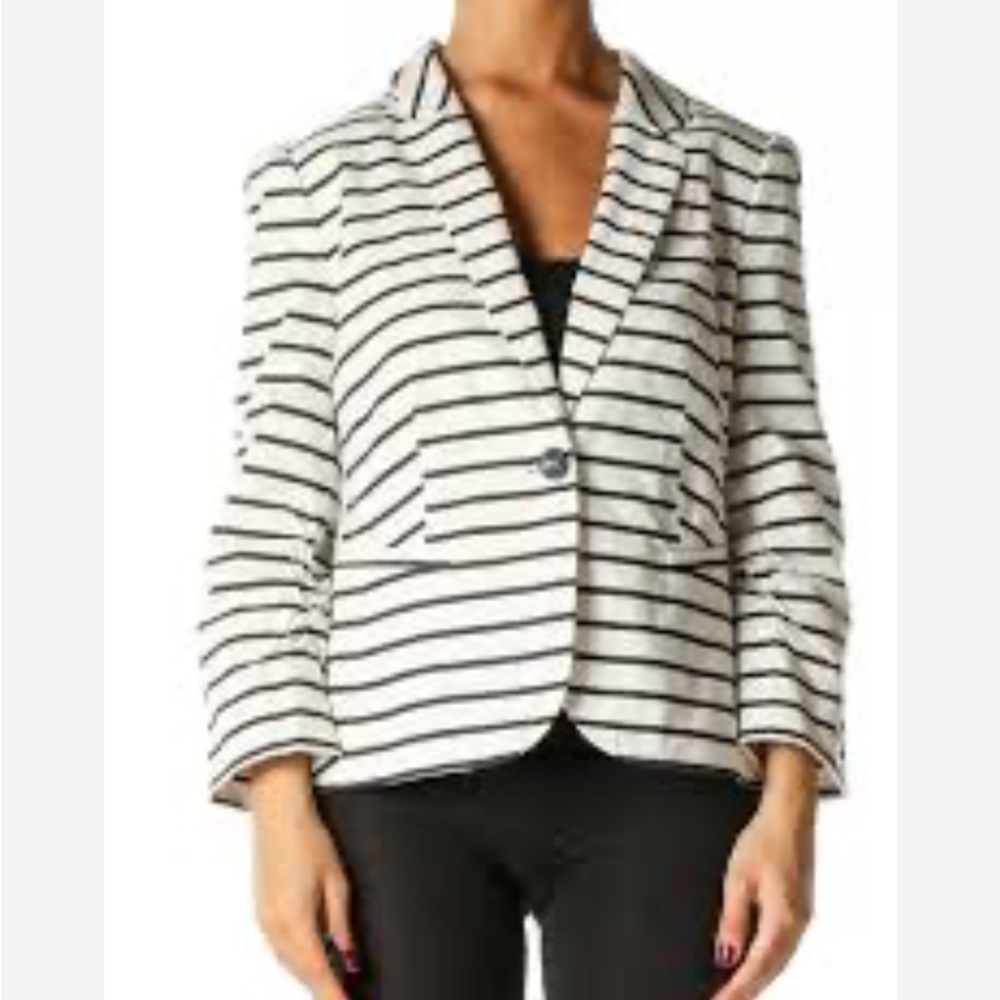 The Limited womens striped blazer size large